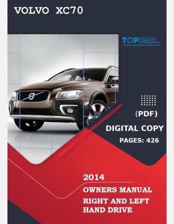 2014 volvo xc70 owners manual lhd & rhd